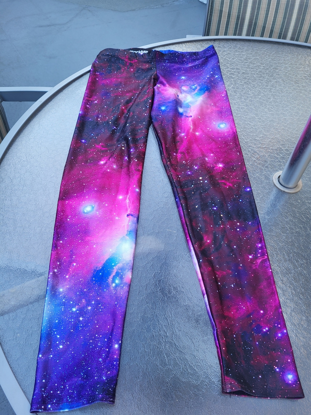 Black Milk Clothing  Purple Galaxy Leggings